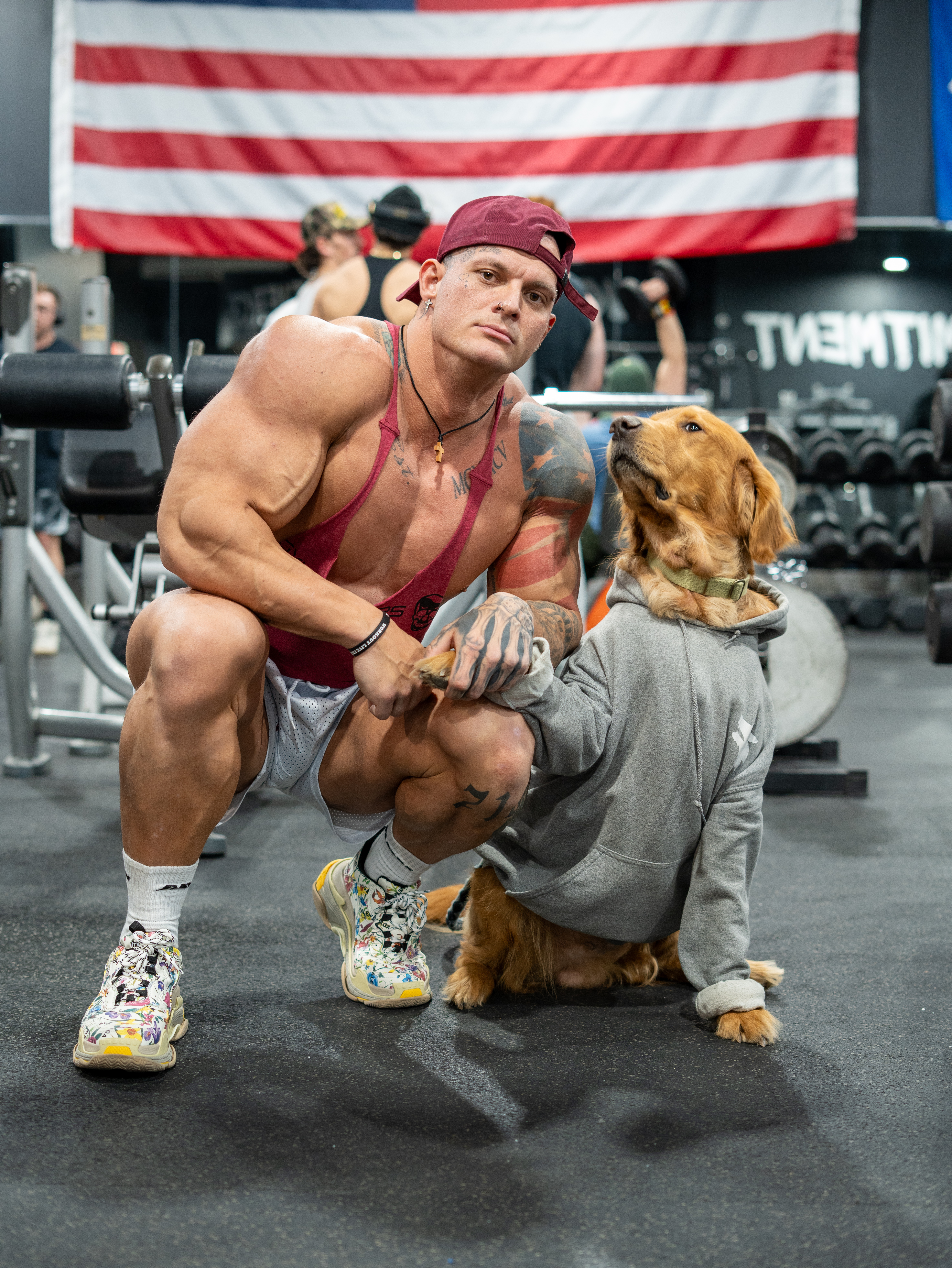Behind the Scenes - Danny with his dog
