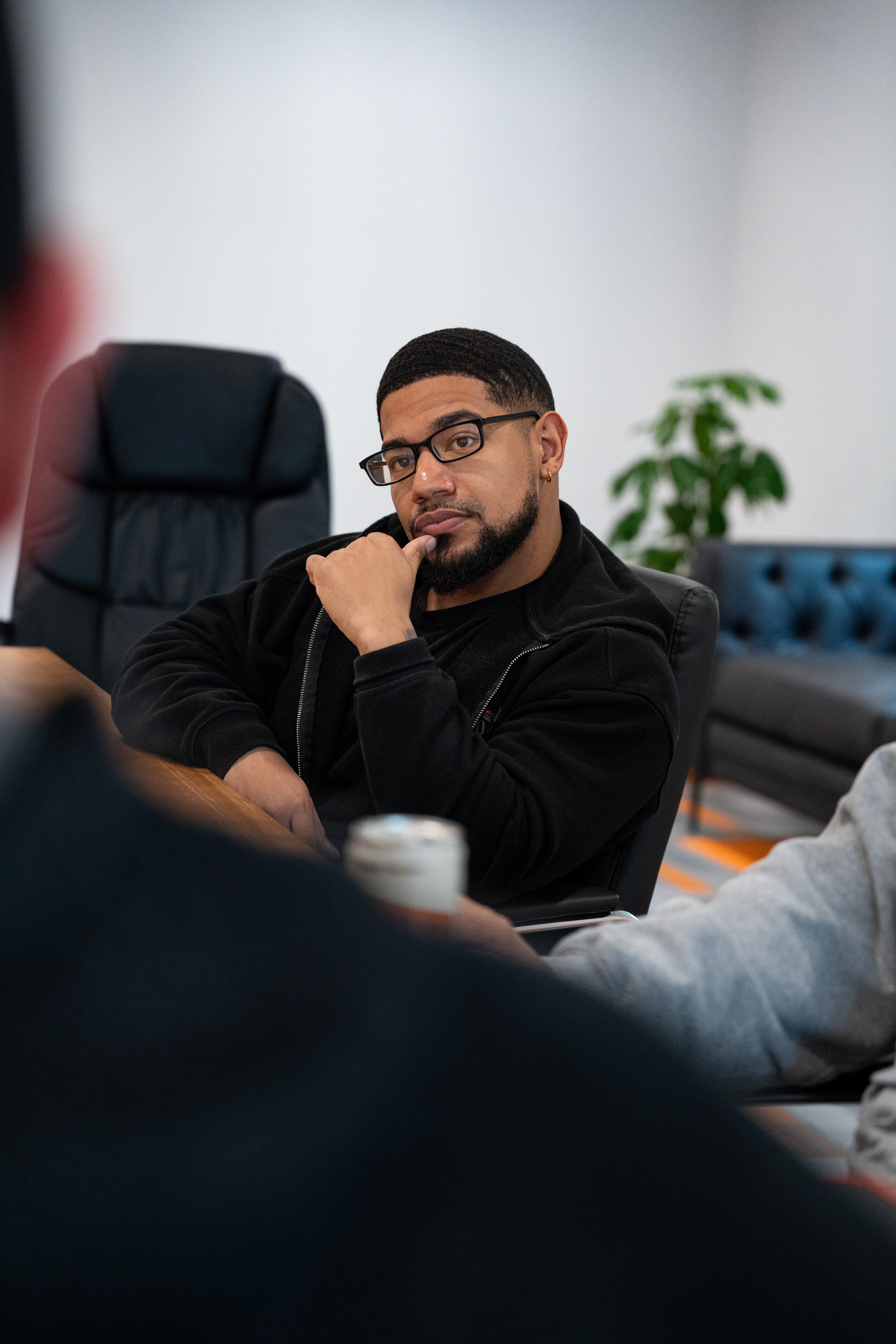 Social media strategy planning meeting